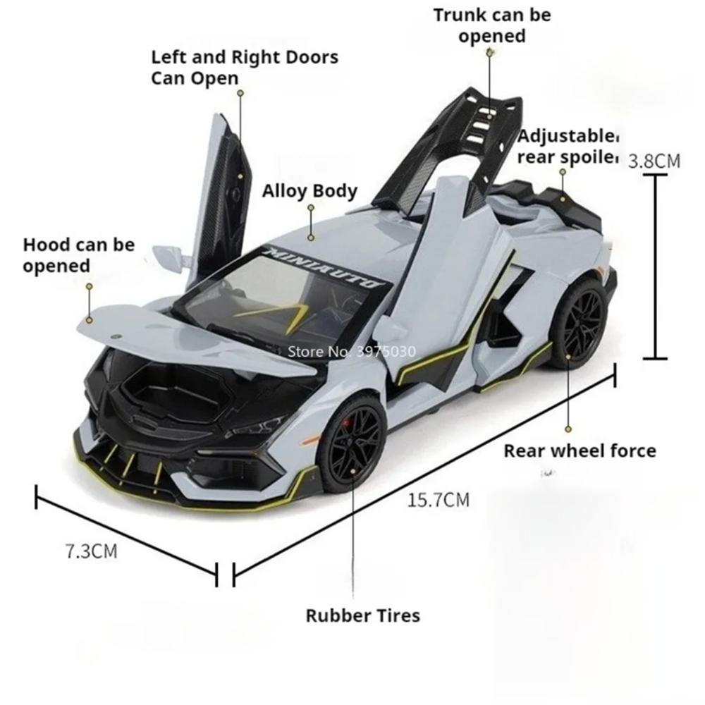 1:32 Apollo Evo Lambor Mansory Revuelto Miniatur Die-Cast Legierungsautos Modell Spielzeug Türen Öffnen Rückzieher Fahrzeuge Geschenke Für Bruder