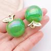 Colorful 3D Jelly Apple Pendant DIY Bracelet Necklace Earring Acrylic Jewelry Accessories