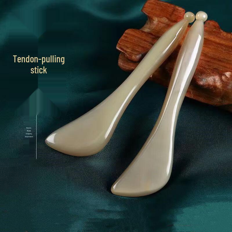 Массажер для лица и акупрессурный стик из рога быка Beiduo Yang