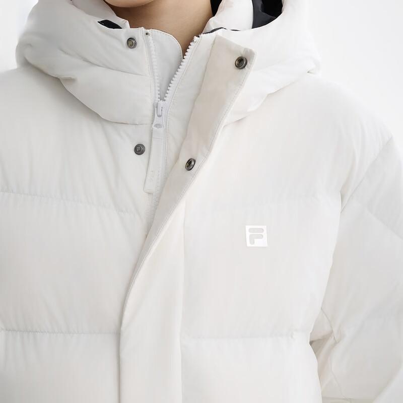 FILA Fitness Series Waterproof Windproof Warm Down Jacket Men outerwear Standard-White A51M441901F-WT