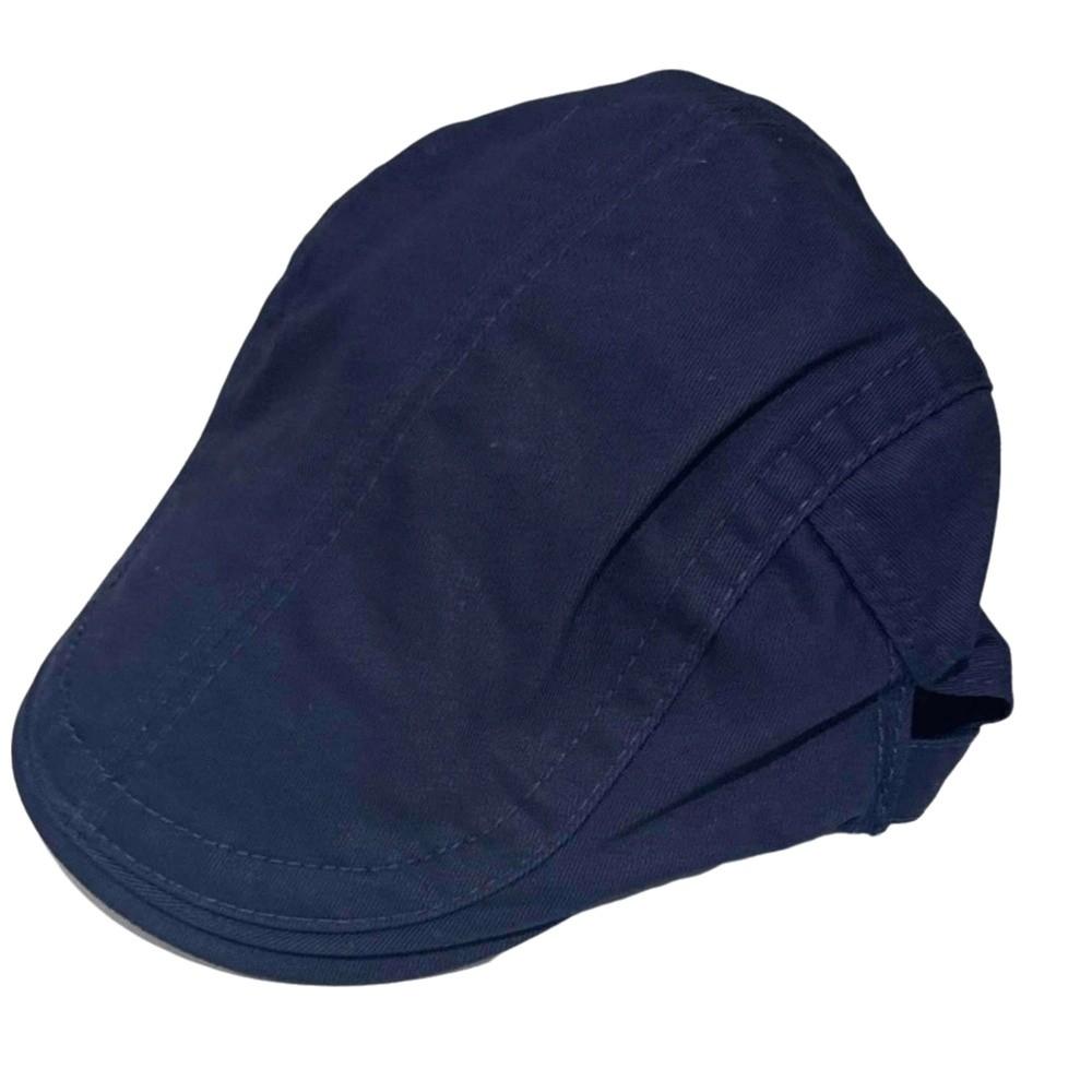 Solid Color Retro Newsboy Caps Adjustable Flat Visor Cap Fashion Vintage Berets Hat  Male Female