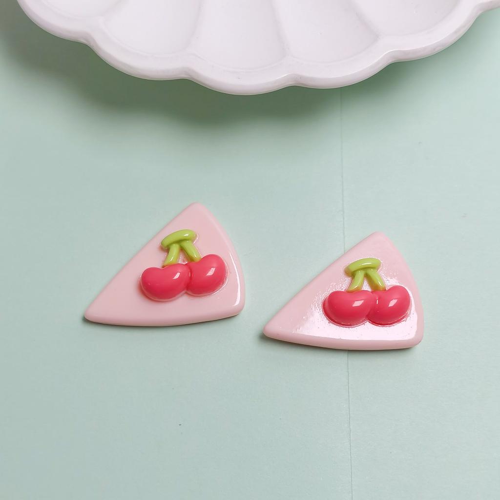 100pcs Cartoon Green Plant Flowers Flatback Resin Cabochon for Phone Hair Accessories DIY Scrapbooking Valentines Decor Craft
