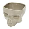 Yousheng Halloween Skull Candy Bowl Gothic Ceramic Portable Skeleton Head Bowl Halloween Home Bar Decor Dining Table Ornament