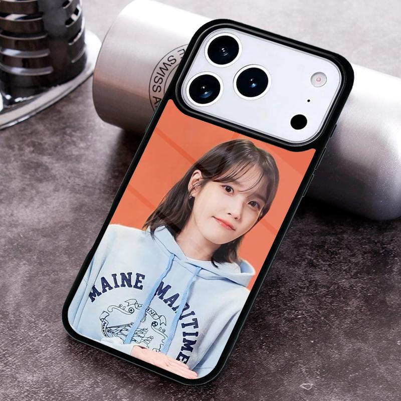 I-iu Lee Ji Eun Phone Case for iPhone 17 16 15 Pro Max Air 14 13 12 11 Plus Shockproof Cover