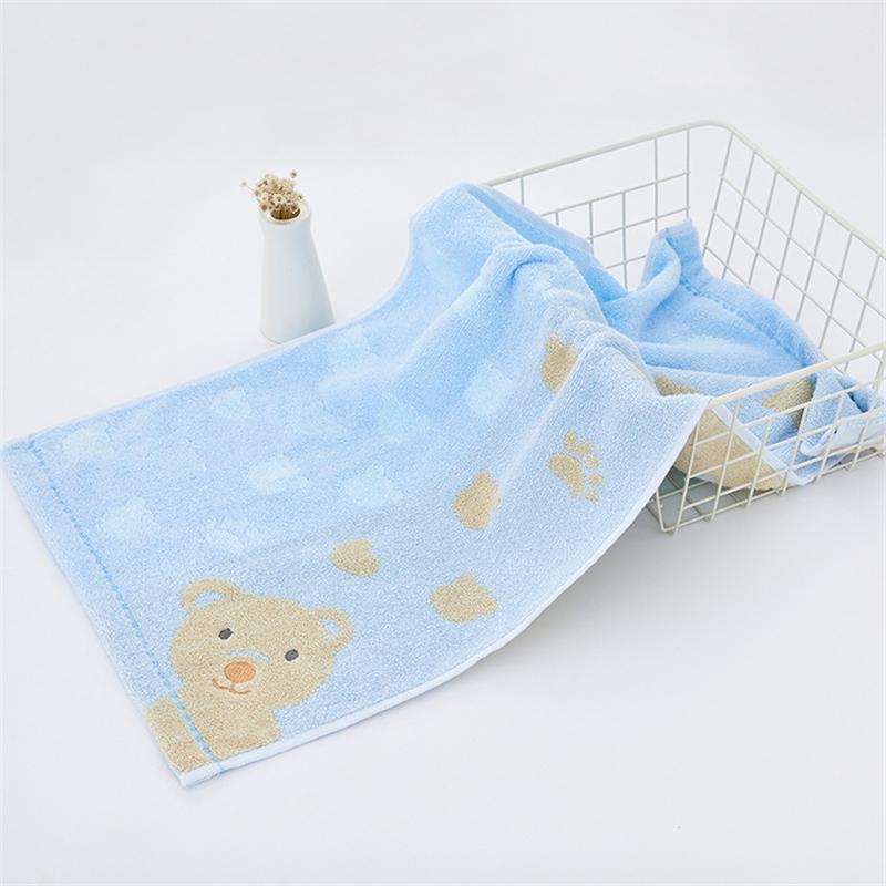 Cartoon Face Terry Towels for Children, 100 Cotton, 25*50 cm, High Quality