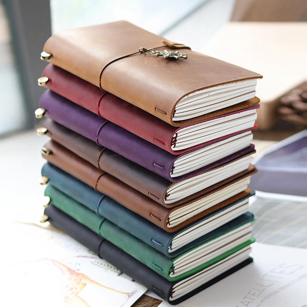 Full Grain Leather Diary Journal Workbook Custom Paper Notebook Leather Book Cover Jotter Vintage Notebook Leather Product
