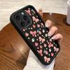 Strawberry Bow Cartoon Fashion Phone Case for Apple Models 17/16/15/14 Pro and 13/12