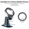 Car Dashboard Holder 360 Degree Rotating Holder Aluminum Alloy Material Easy Access Function Multi-Surface Compatibility