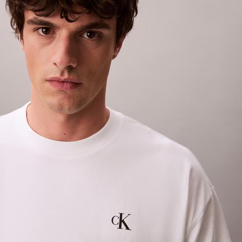 Calvin Klein Jeans Men's CK Print Cotton Round Neck T-Shirt