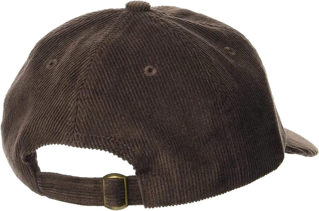 Champion Unisex Classic Corduroy Cap - Adjustable Low Profile Hat - Brown - Free Size