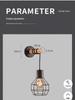 American Iron Art Wood Wall Lamp, E27 Single Head - Bedroom, Hallway, Corridor