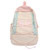 School Bag New Color Matching Pleated Sense Lightweight Outdoor Sports Soft Backpack High Value Girl Heart Travel Small Backpack