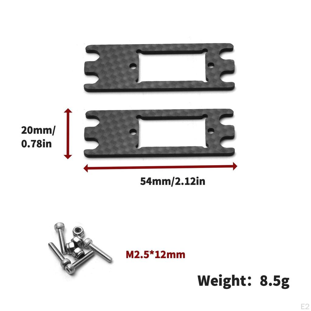 2 Pieces Reinforcement Plate Mounting Board, RC Car Accessory Upgrade Parts, Axial Adapter