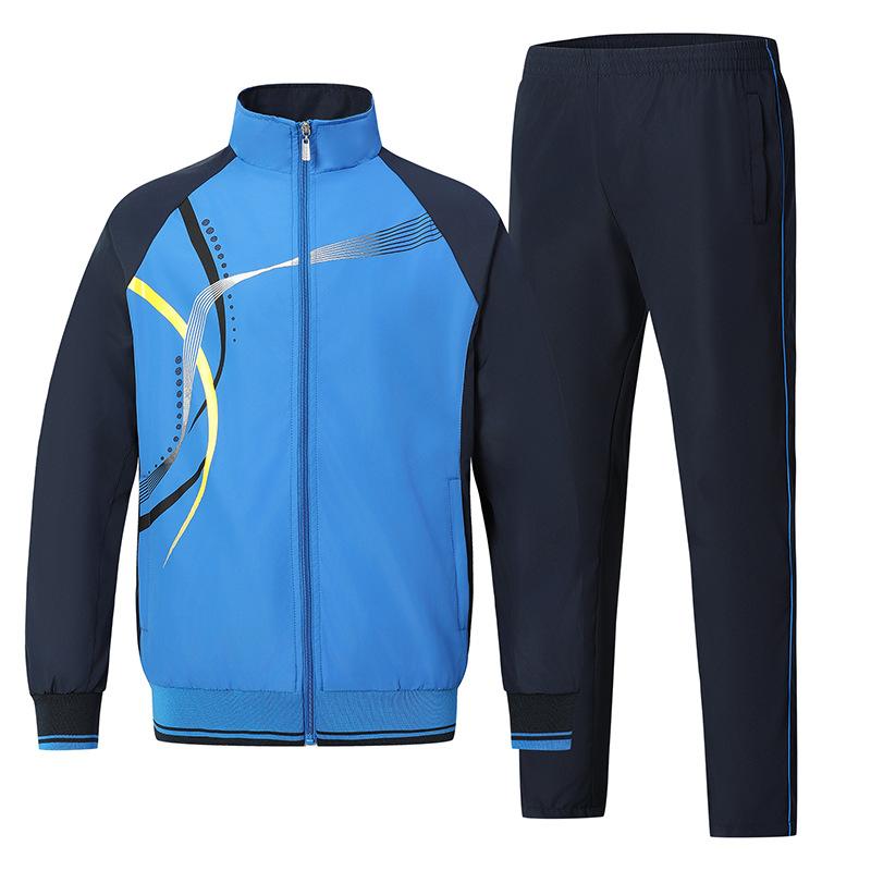 Plus Size Men Sport Suits Gym Sets Spring Running Sets Sportwear Jogging Fitness Warm Running Sport Tracksuits