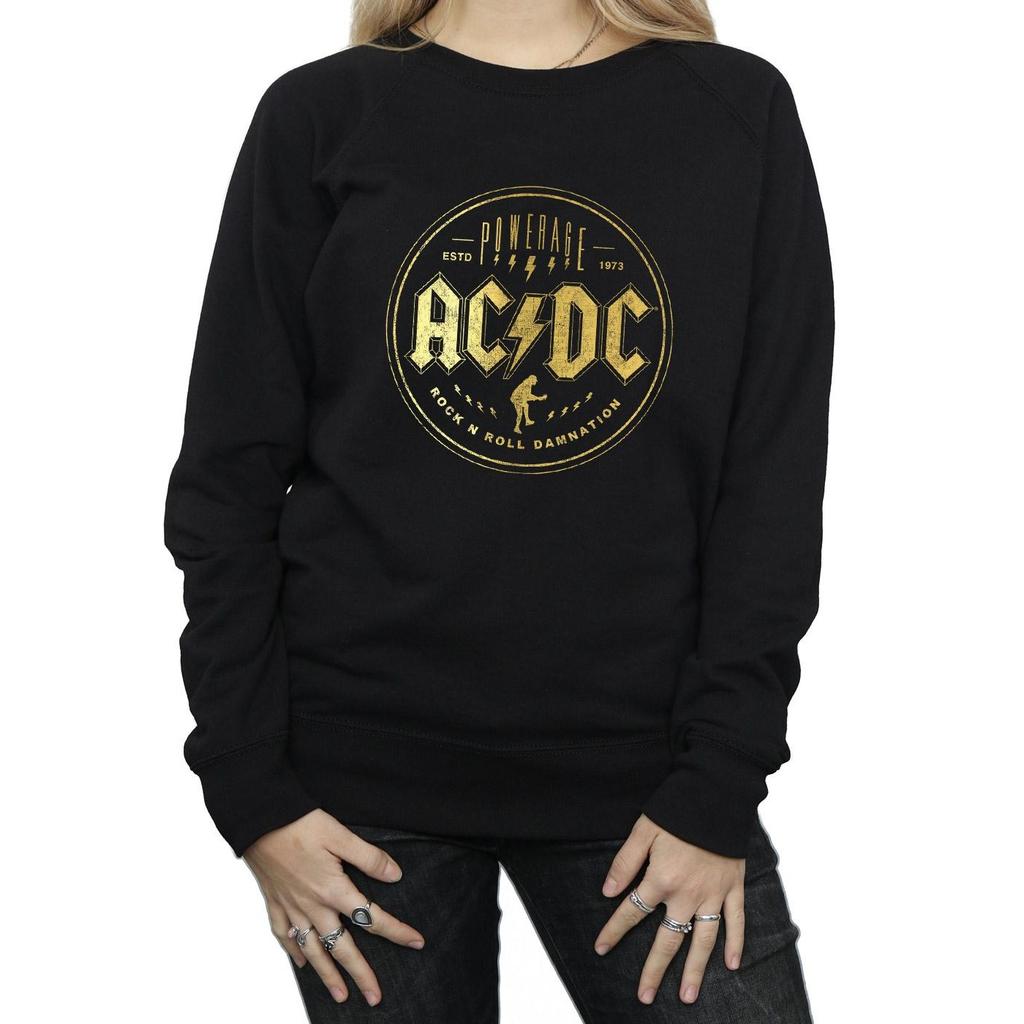 AC/DC Womens/Ladies Rock N Roll Damnation Sweatshirt