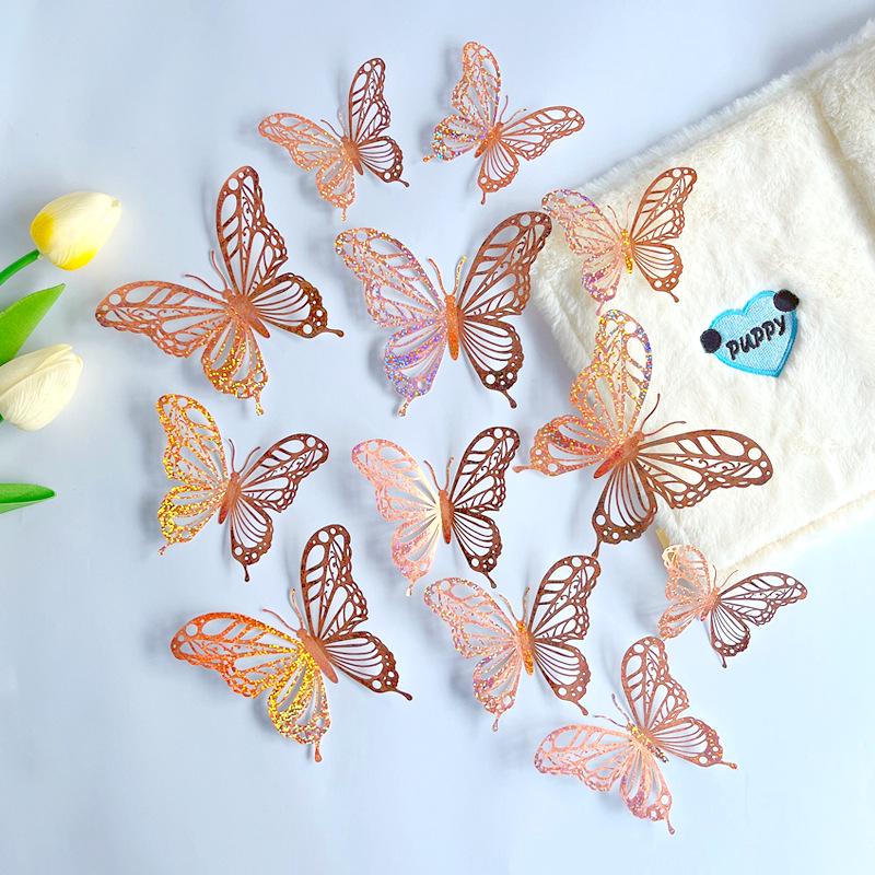 3D Hollow Butterfly Window Decoration Stickers & Photo Prop Crafts