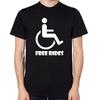 Free Rides Disabled T-Shirt Disabled Tee Disability Funny Wheelchair Top