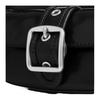 Coach Borsa a spalla mini Ashton 20 con fibbia argentata in pelle stropicciata Donna borsa a spalla Nera CDB19-SVBK