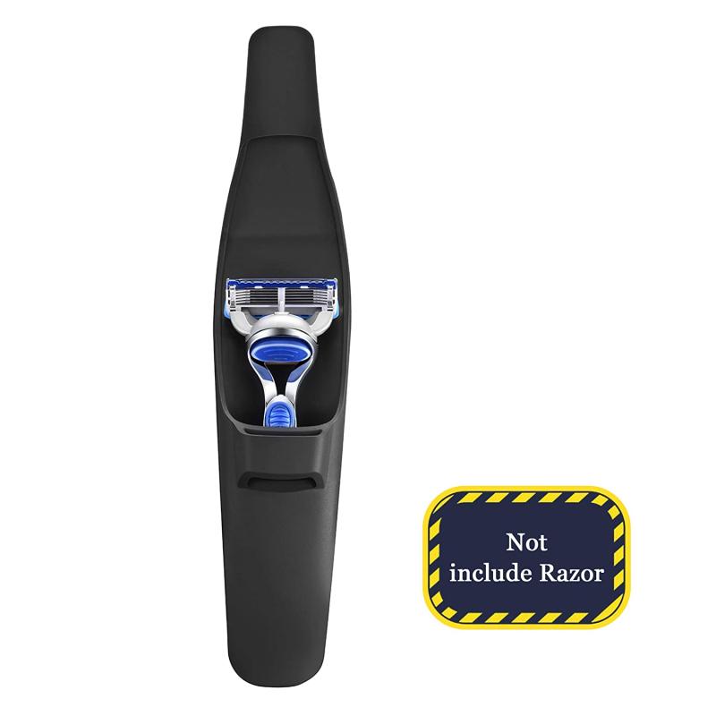 1pc Portable Razor Protective Case Silicone Shaver Protector Shave Holder Case Travel Prevent Scratch Outdoor Storage Gadgets
