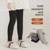 Mädchen Samt Verdickte Winter Leggings mit weißen Baumwoll-Vertikalstreifen