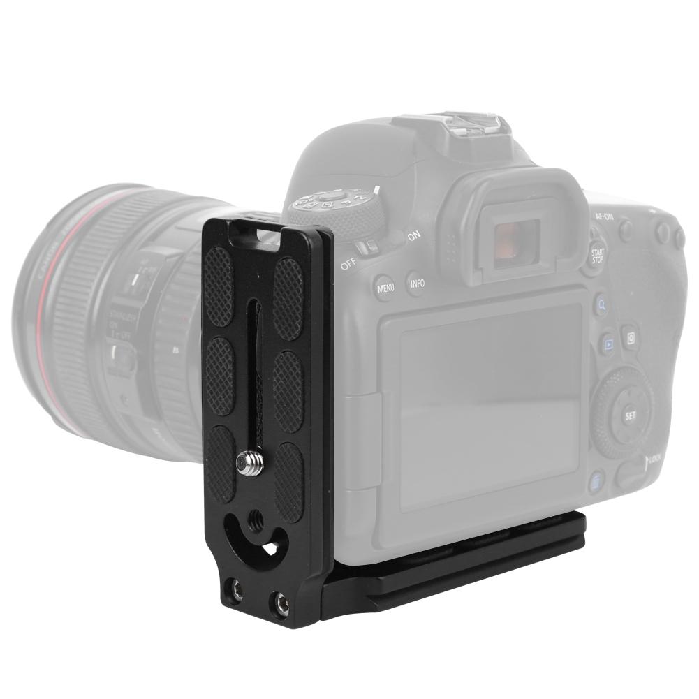 Aluminium Alloy Anodic Oxidation Hollow L Shape Quick Release Plate SLR Camera Bracket Accessory