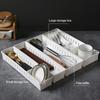 Multipurpose     Compartment Storage Box  Space-saving Dividing Grid Cutlery Storage Box Desktop Accessories