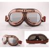 Vintage Goggles Harley Style Silver Frame Copper Motorcycle Windproof Protective Eyewear Retro Goggles For Karting Riding And Biking