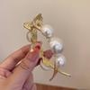 Pearl Hair Claw Clip for Women Meatball Head Fixed Hair Styling Tools Hairpin Accessories Grab Clip Jewelry