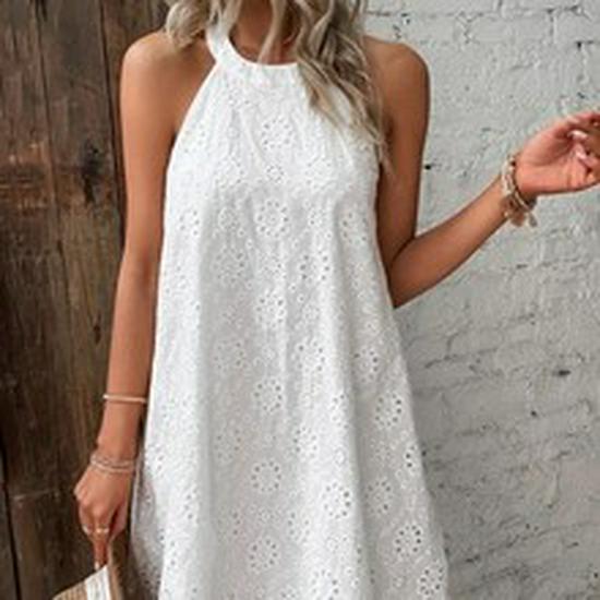Elegantes Damen-Abendkleid mit Schnürung und V-Ausschnitt im europäischen und amerikanischen Stil