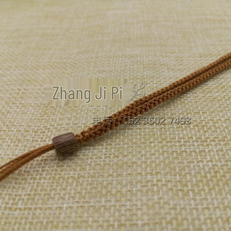 Jade Ethnic Style Handmade Woven Lanyard with Jade Pendant and Cultural Play Bracelet