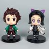 Demon Slayer Pvc Q Version Figurine Set With Collectible Character Dolls For Anime Fans