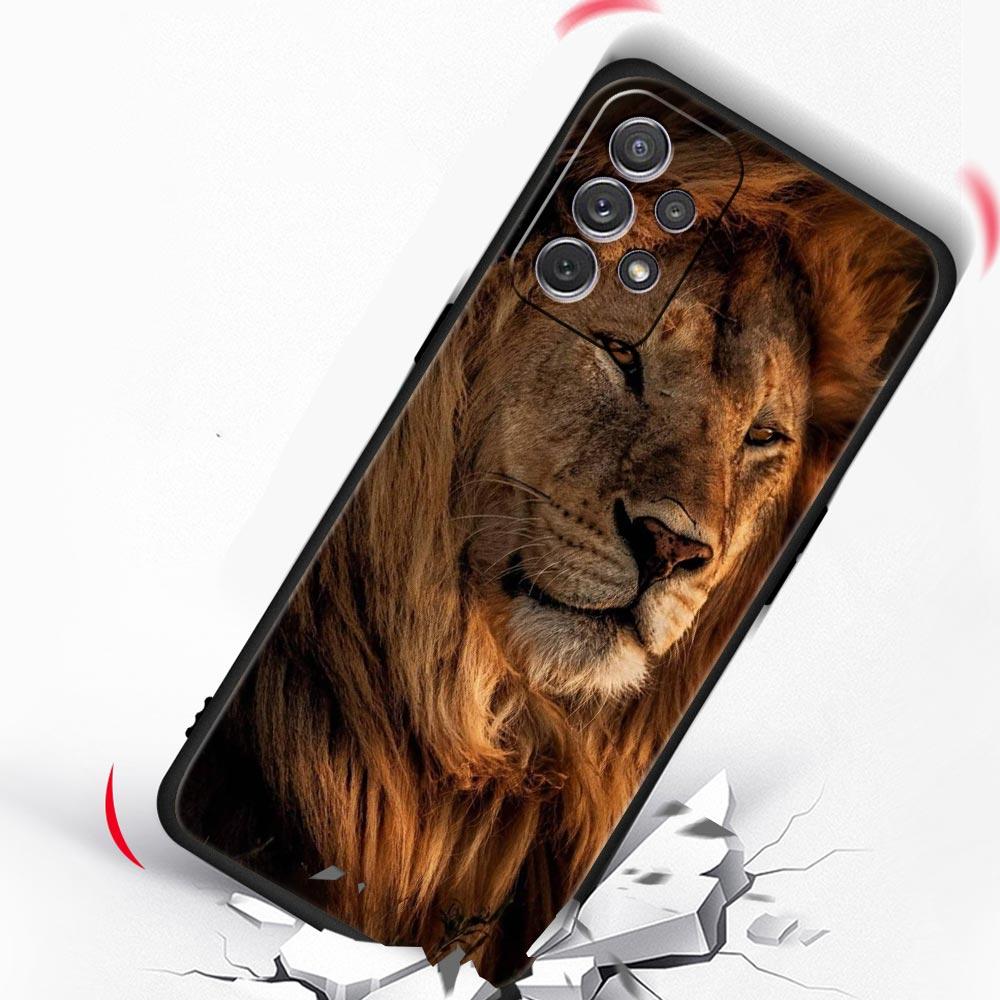 Lion King Animal Phone Case For Samsung Galaxy A17 A07 A55 A35 A25 A15 A05s A33 5G A31 A23 A21s A13 A41 A73 A53 A51 A71 Cover