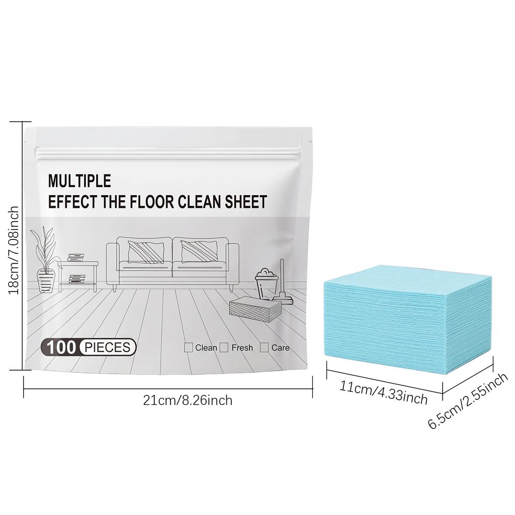 Floor Cleaning Tablets with Fragrance Floors Cleaning Tablets Sheets Water Soluble Floor Cleaners for Furniture Maintenance