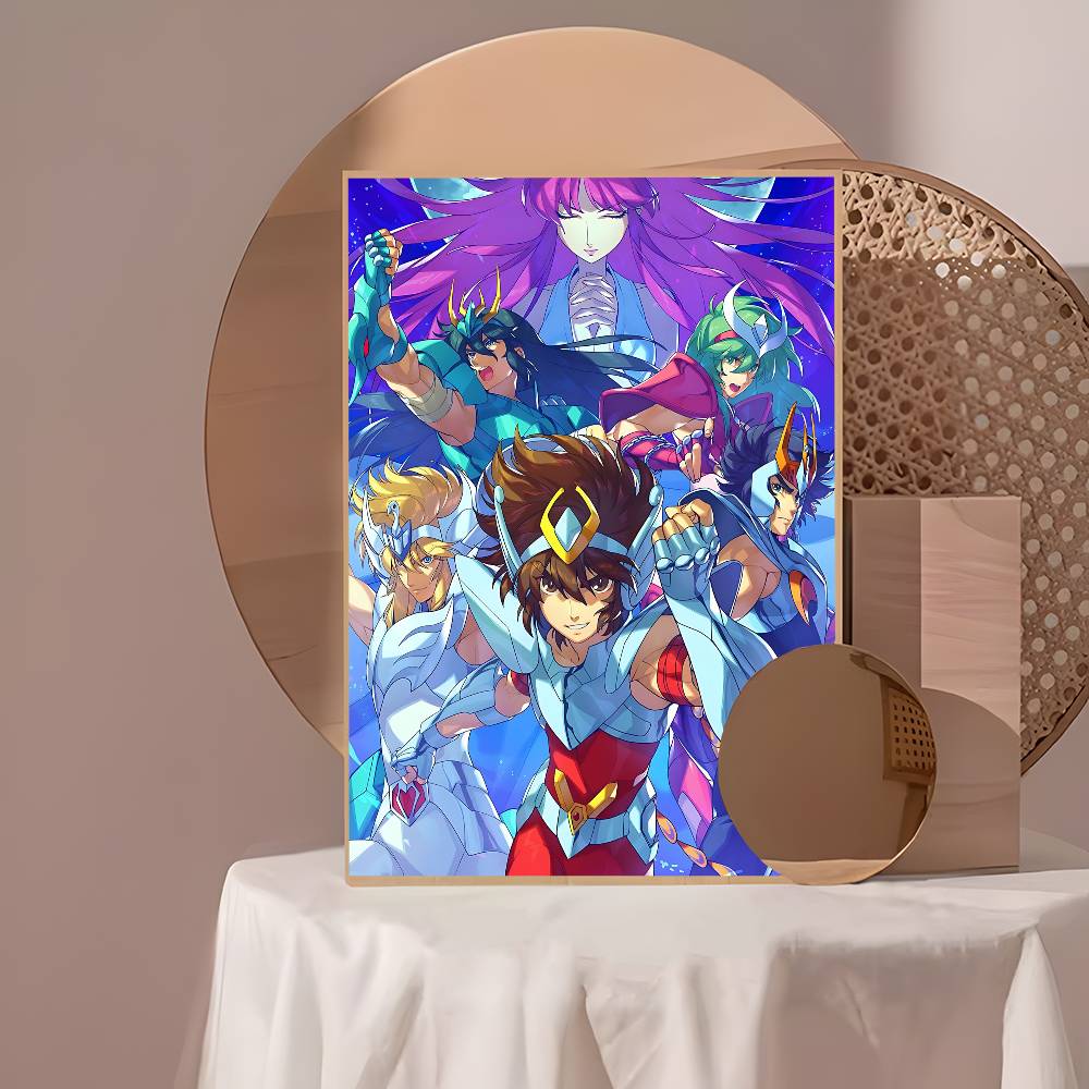 Japanese Hot Anime S-Saint Seiya Whitepaper Poster Waterproof Paper Sticker Coffee House Bar Aesthetic Art Wall Painting