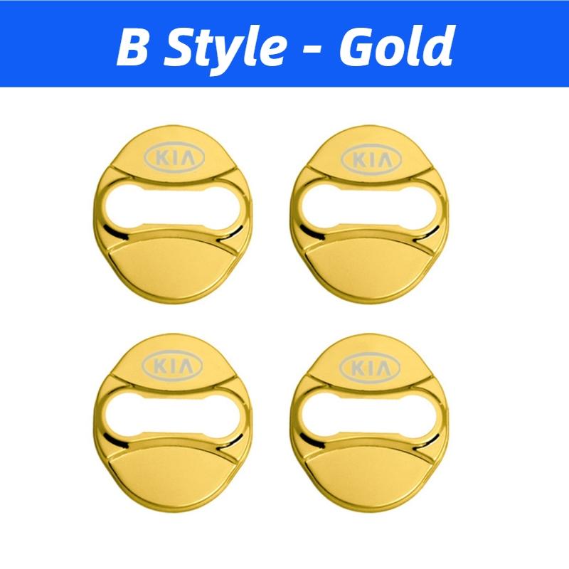 4PCS Car Door Lock Cover Logo Protection Stickers For KIA K3 K5 KX3 KX5 KX7 Sportage R Forte Carens Stinger Sorento Accessories YO7