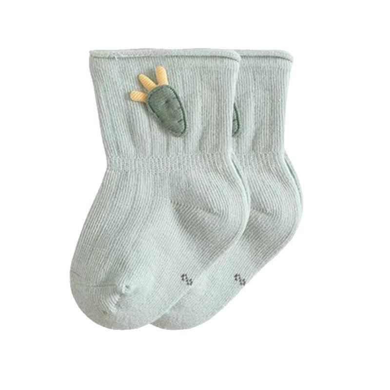 Baby Socks, Newborn Baby, Spring and Autumn, Thin Cotton Without Pilling, 0-3 Months Baby, Rolled Edge, Boneless Short Socks