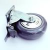 Gray Heavy Duty Silent Swivel Rubber Caster Wheel
