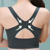 Front Cross Side Buckle Sports Bra for Women Wireless Posture Correction Bra Full Coverage Push