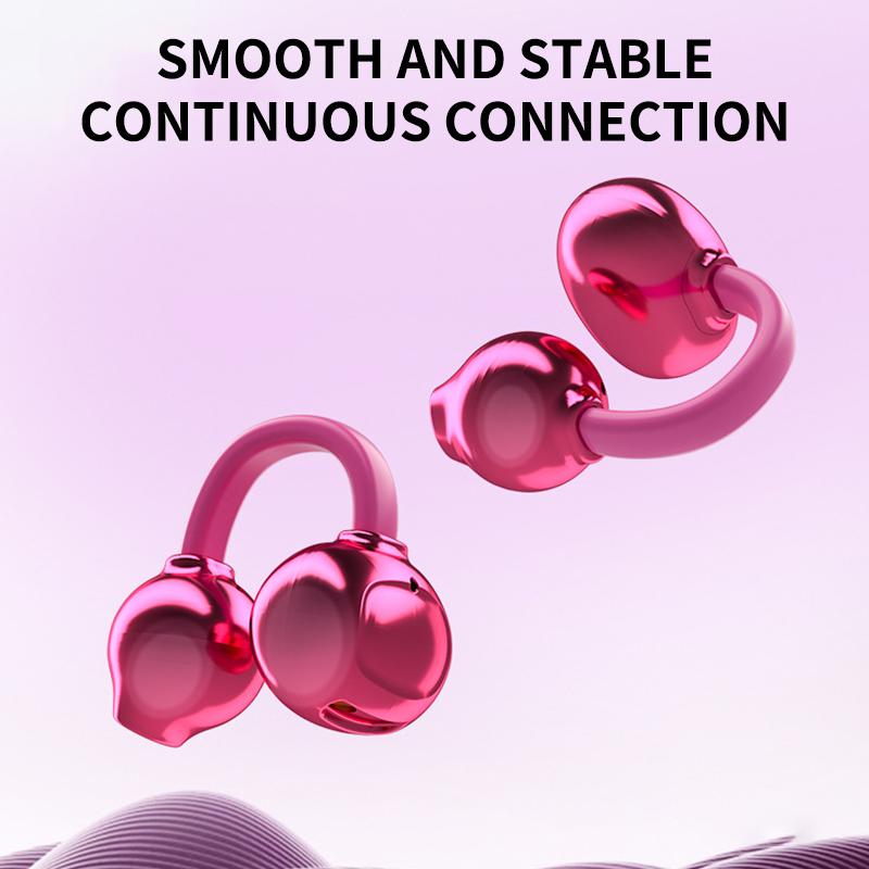 1 Set Noise-Canceling Ear Clips X22 Clip-On Wireless Bluetooth Headphones Type-C Charging For Gift