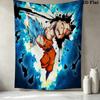 Son Goku Duvar Kilim Estetik Duvar Askısı Baskılı Kumaş Battaniye Yatak Odası Oturma Odası Ev Dekorasyonu İçin Dekoratif Kilimler