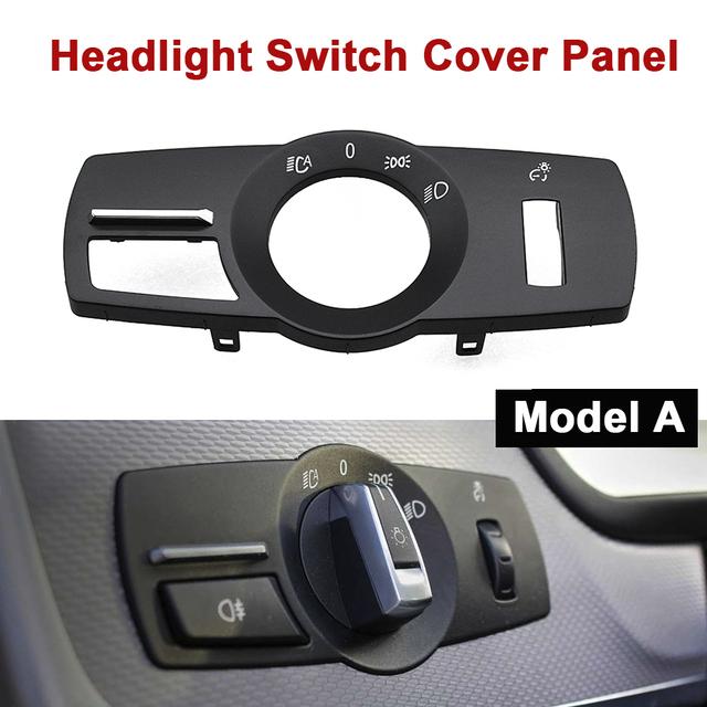 Head Lamp Rotary Button Headlight Switch Cover Panel For BMW 5 Series 5GT 6S 7S X3 X4 F02 F10 F11 F07 F06 F25 F26 61316803965