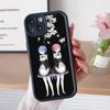 ReZero Rem Ram Thicken TPU Mobile Phone Case for iPhone 17 16 15 14 13 12 11 Air Pro Max Plus Colorful Cover
