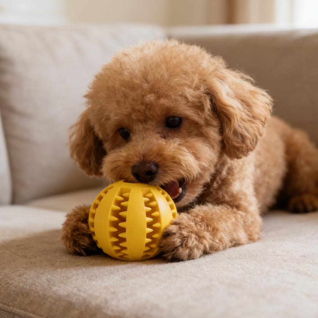 Dog Toy Ball,  Resistant, Grind Teeth, Puppy, Self Fun, Boredom,  Rubber Ball, Pet Training