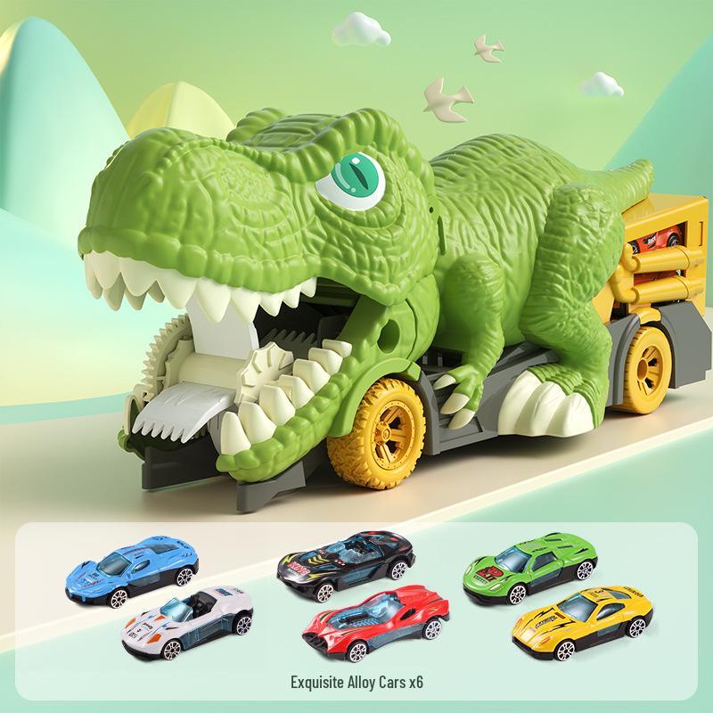 Foldable Dinosaur Track Car Toy for Kids - Fun & Educational