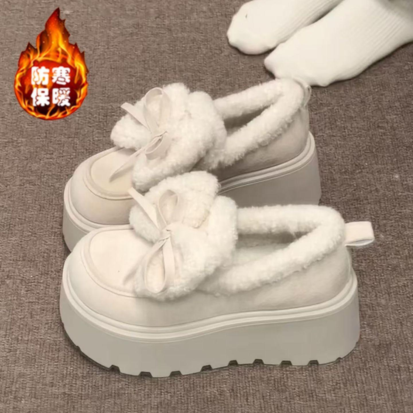 Birkenstocks японский вельвет ретро лоферы женские хлопок студенческий стиль студенческий стиль сезон бант 35