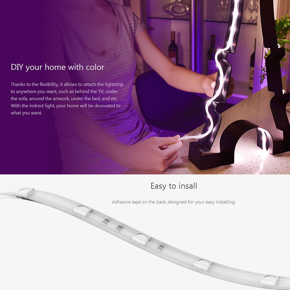 Yeelight Smart Color LED Chameleon Light Strip Pro RGB Ambient Light Strip Flexible Cabinet Light