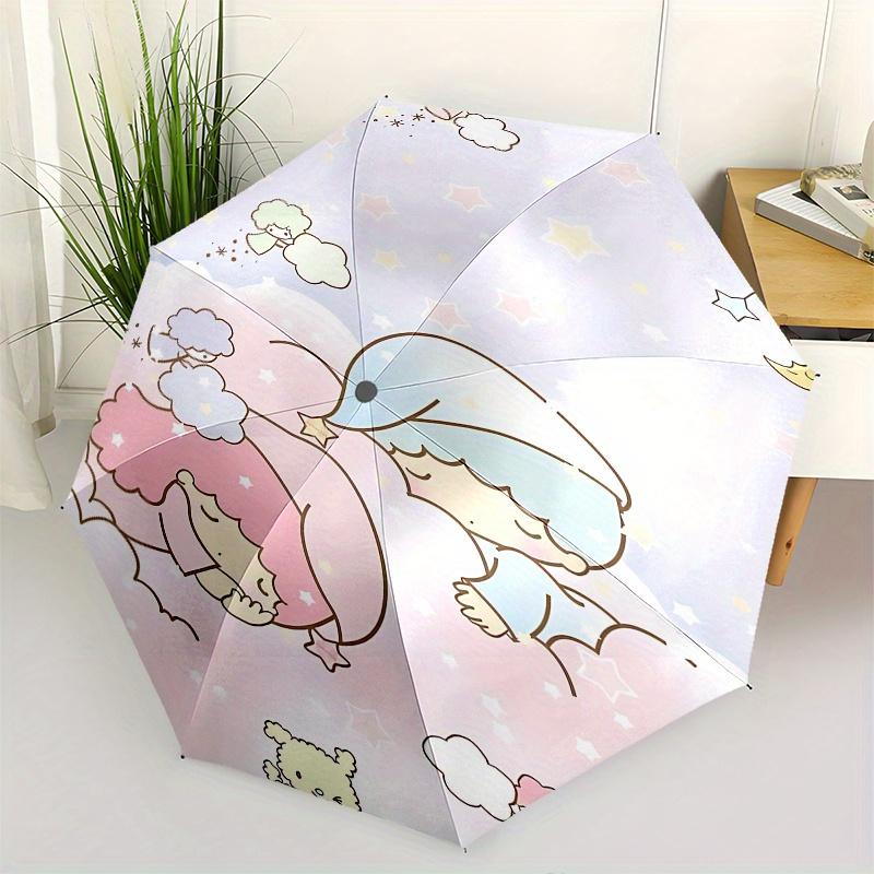

Angel , Cloud Automatic opening and closing folding umbrella with 8 rib frame and compact travel design, perfect for all occasions | Styl