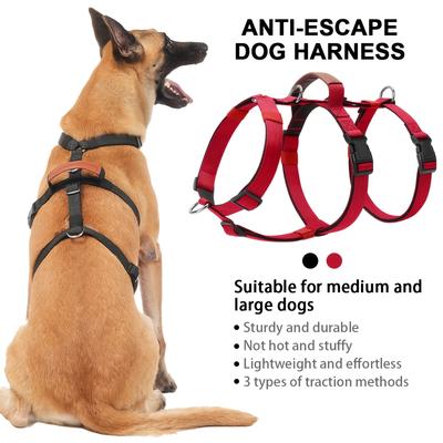 1 StückStarkes und langlebiges Nylon-Geschirr für mittelgroße und große Hunde Hunde-Outdoor-Ausrüstung