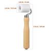 Heavy Duty Wallpaper Seam Roller with Pom Roller Wheel and Wooden Handle for Seamless Wall Covering On All Types Including Foil