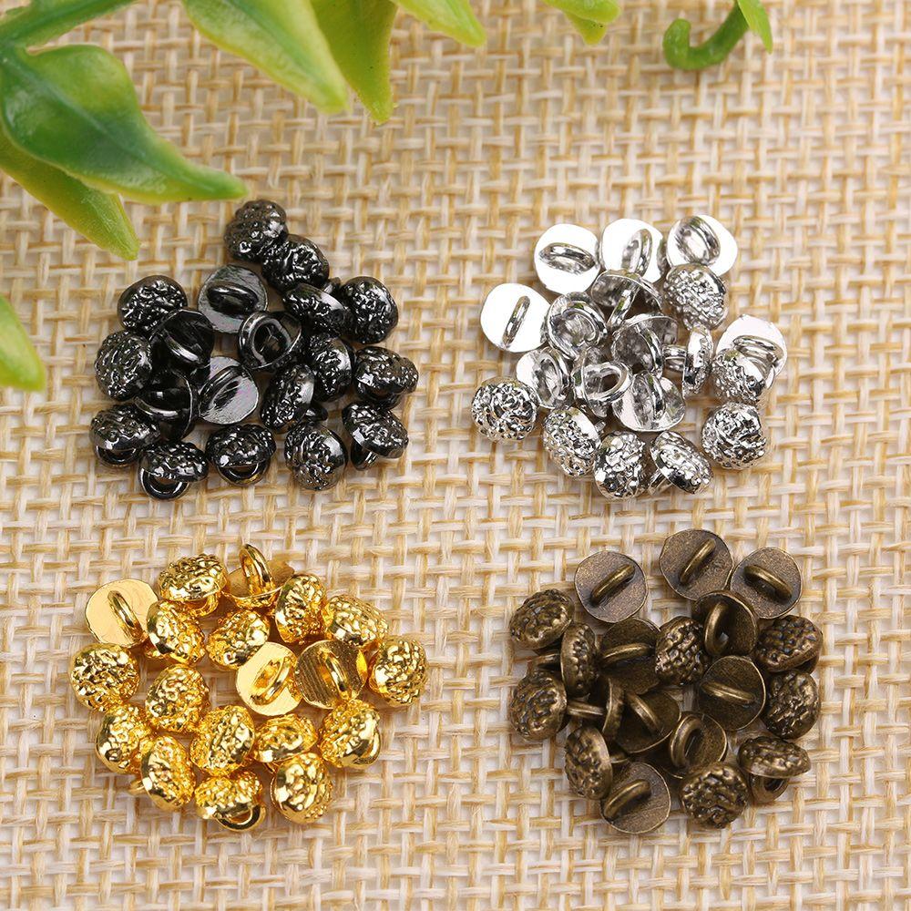 4mm Craft Dollhoues Miniature Mini Buttons DIY Doll Clothes Metal Buckles Clothing Sewing Buckle
